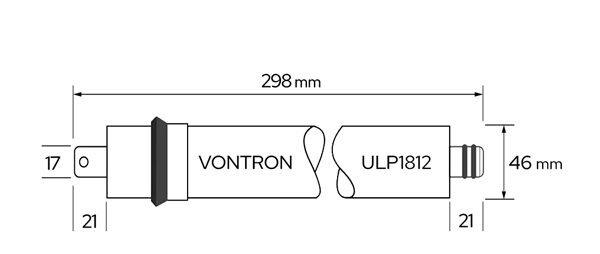 Rozmery RO membrány VONTRON ULP1812
